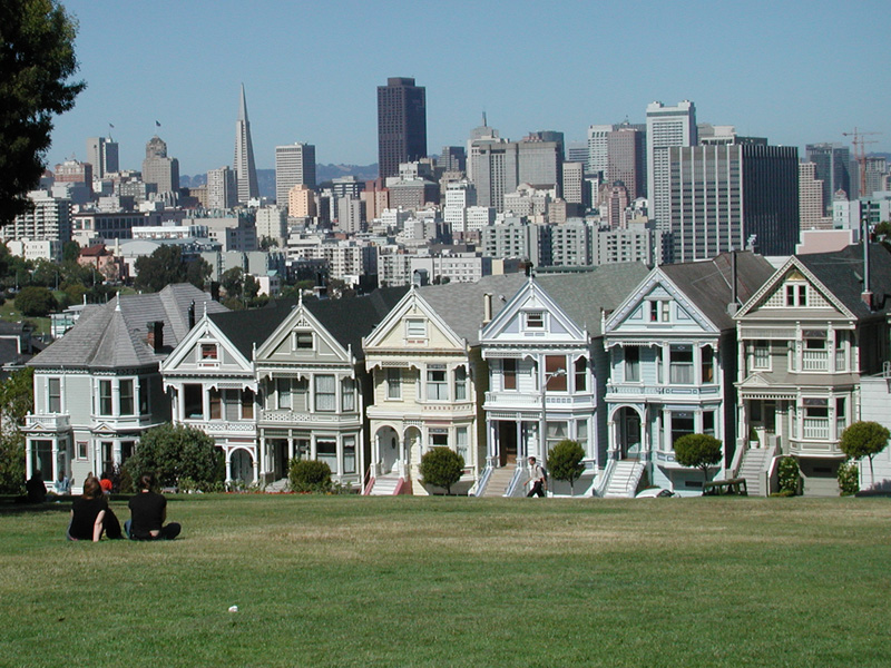 Alamo Square Victorians